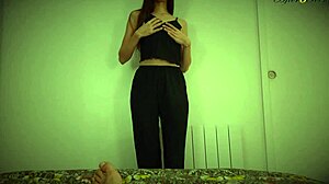 Scene#1 for video: Horny teen strips down to reveal her small tits