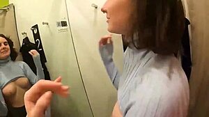 Scene#2 for video: Deepthroat action in the changing room