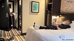 Scene#4 for video: Maid helps jerking off in public at the hotel