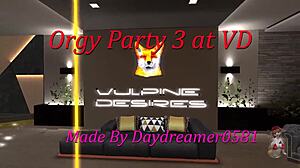 Scene#1 for video: Digital furries gather for a night of group sex an...