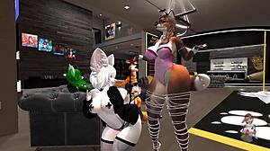 Scene#4 for video: Digital furries gather for a night of group sex an...