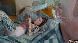 Scene#1 for video: A young woman engages in intense sexual activity w...